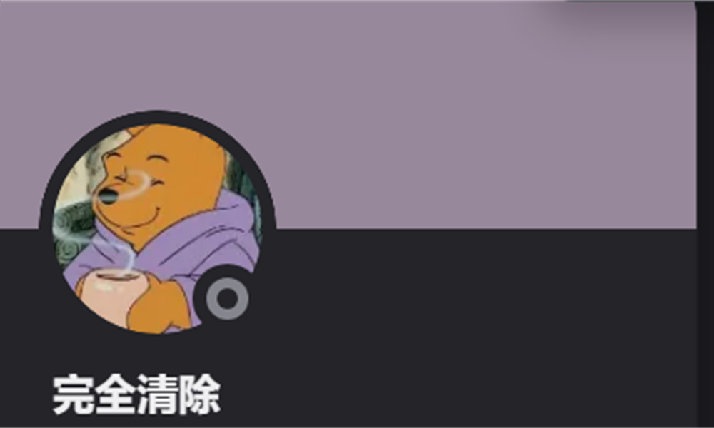 Discord profile of DragomiirLOL student 完全清除, shown with permission