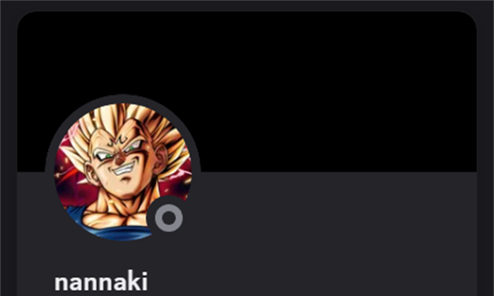 Discord profile of DragomiirLOL student nannaki, shown with permission